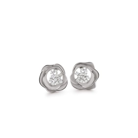 Orecchini Annamaria Cammilli Donna Tres Jolie in Oro bianco Diamante 0.40 Ct GOR1237W - GOR1237W